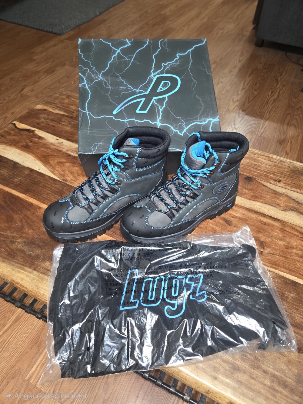 Lugz x Psychworld "Ridgeline" Chukka Boot - Charcoal/Asphalt/Black Cyan - 8M